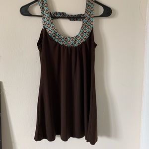 Sleeveless Chocolate blouse